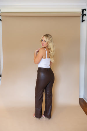 JAMES Faux Leather Pant