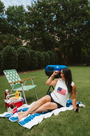 USA Sleeveless Sweater