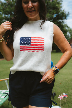 USA Sleeveless Sweater