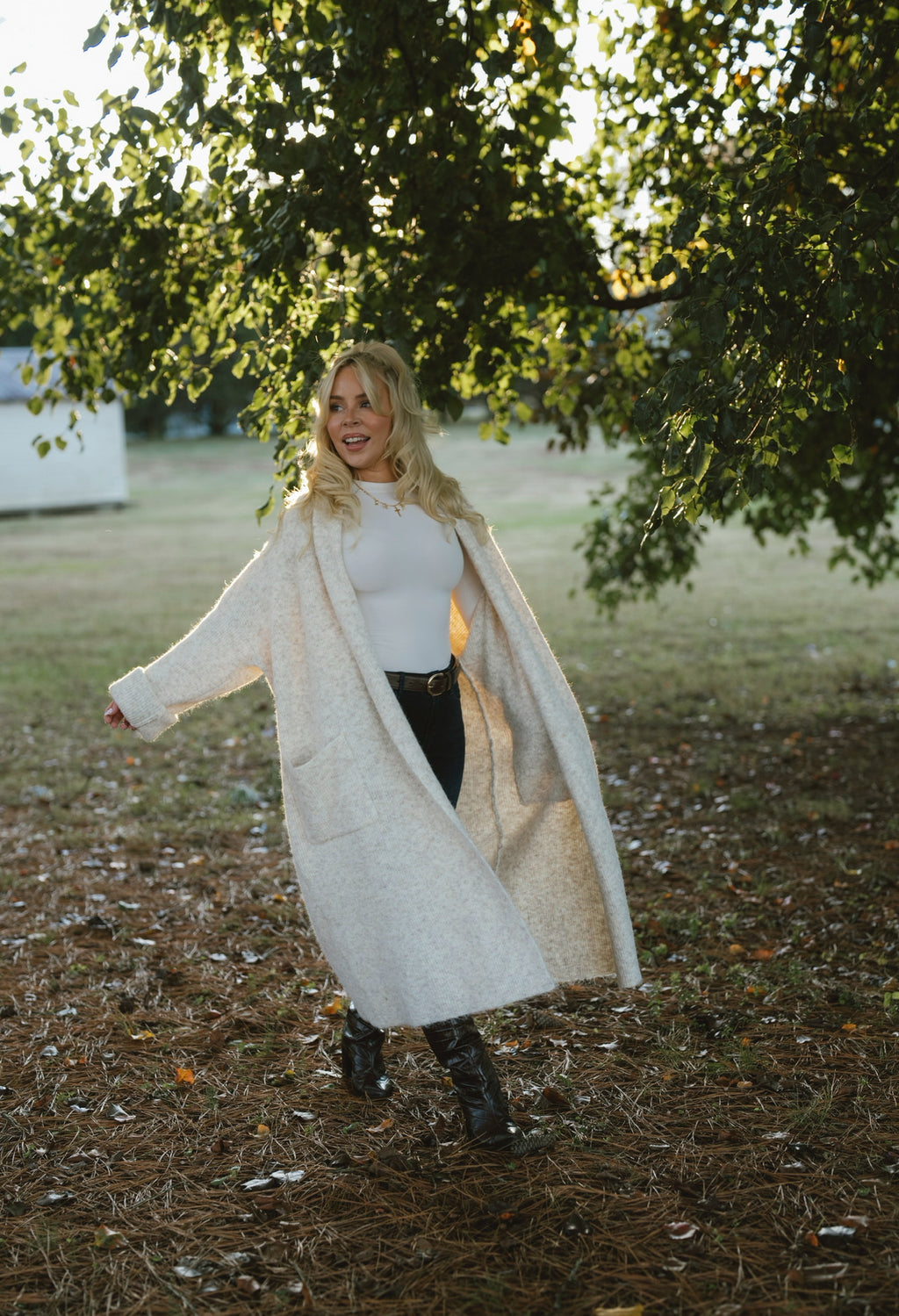 HEATHER Long Cardigan