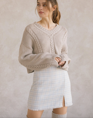 ELIZABETH Tweed Skirt