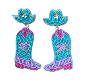 GIDDY UP Turquoise Earrings